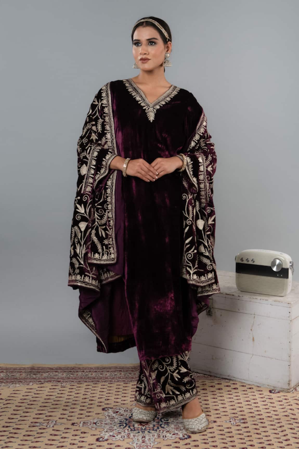 Angad Creations Shaamdaani Kurta Set with Cape 