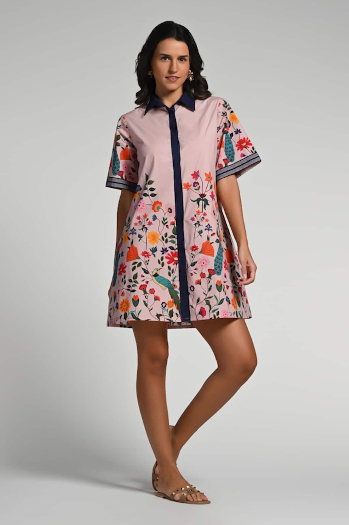 Taroob Bageecha Floral Cotton Dress 