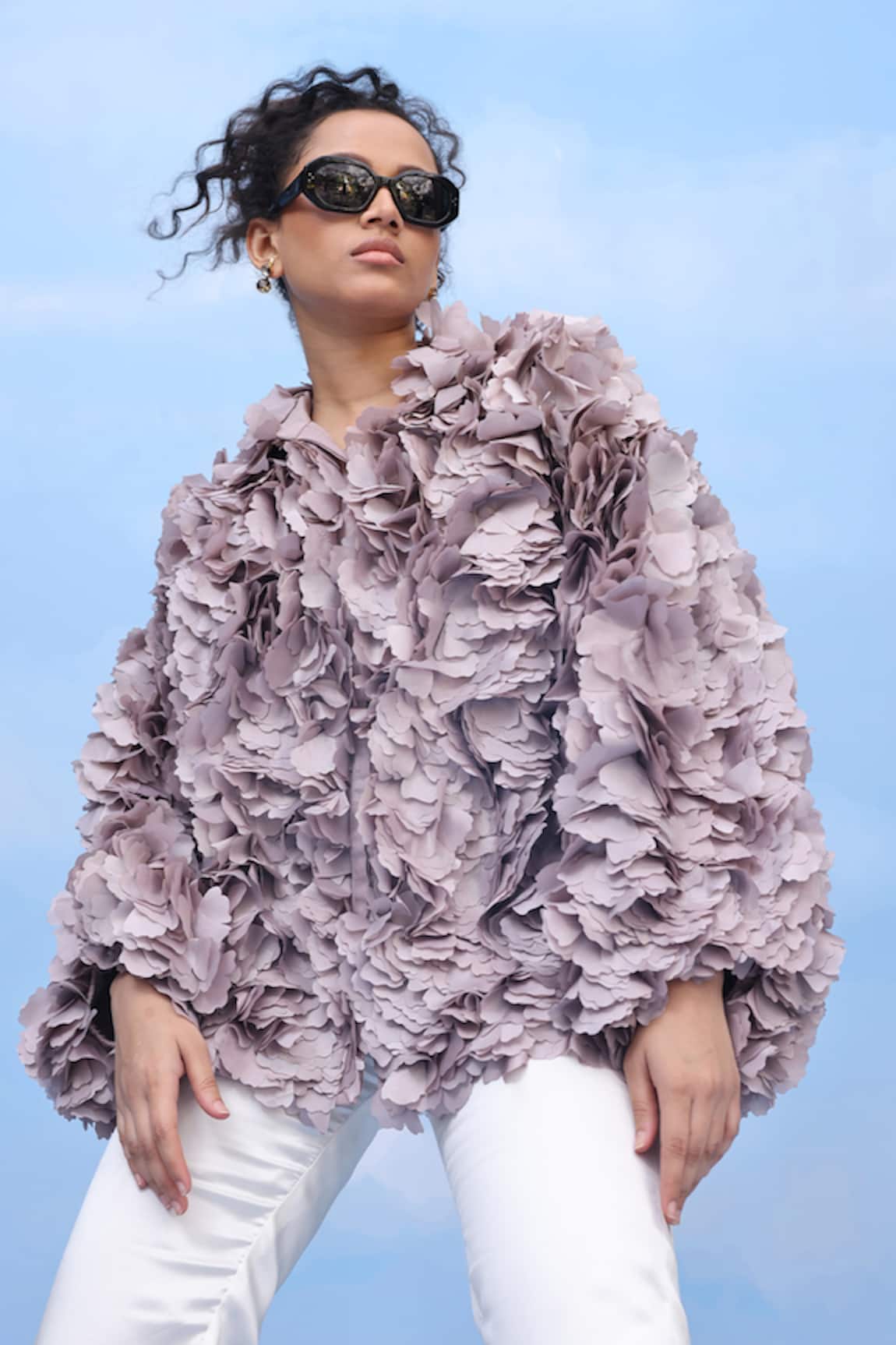 COUCHÉ BY ANANDINI  Silk Stitch Sitch Floral Shirt 