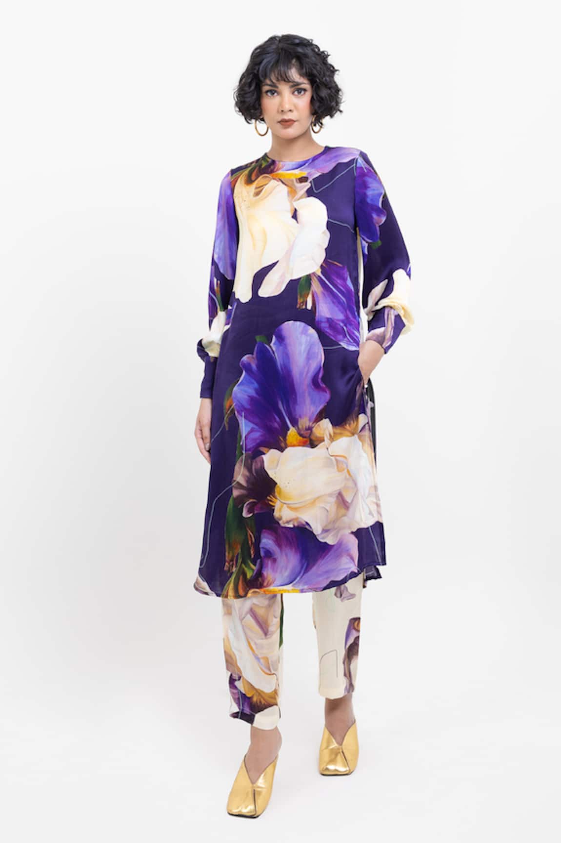 Pop Sugar Floral Print Kurta & Pant Set 