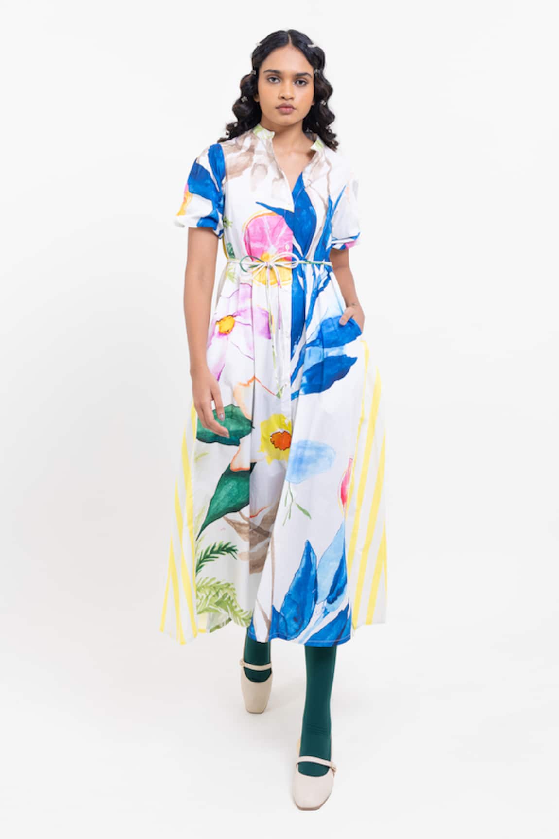 Pop Sugar Floral Print Midi Dress 