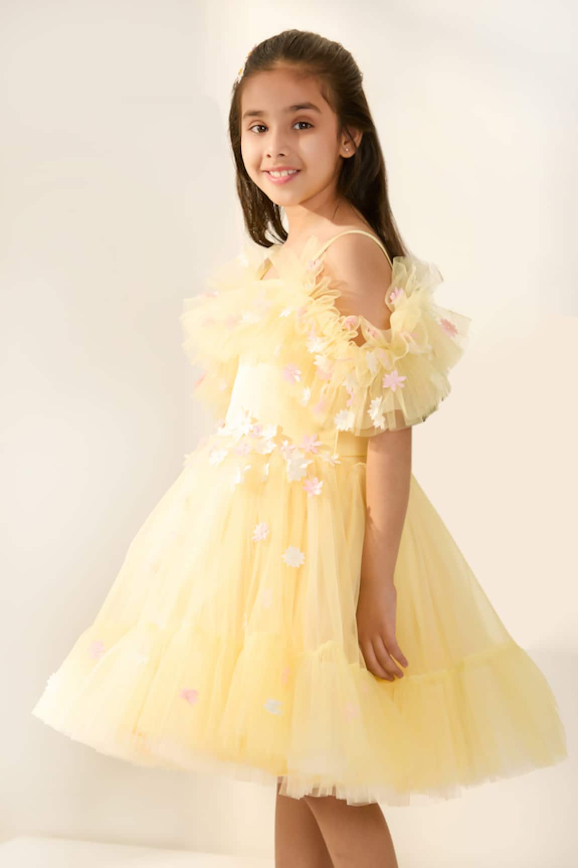Pnk Isha Arora (Pink) Daisy Dreams Yellow Dress 