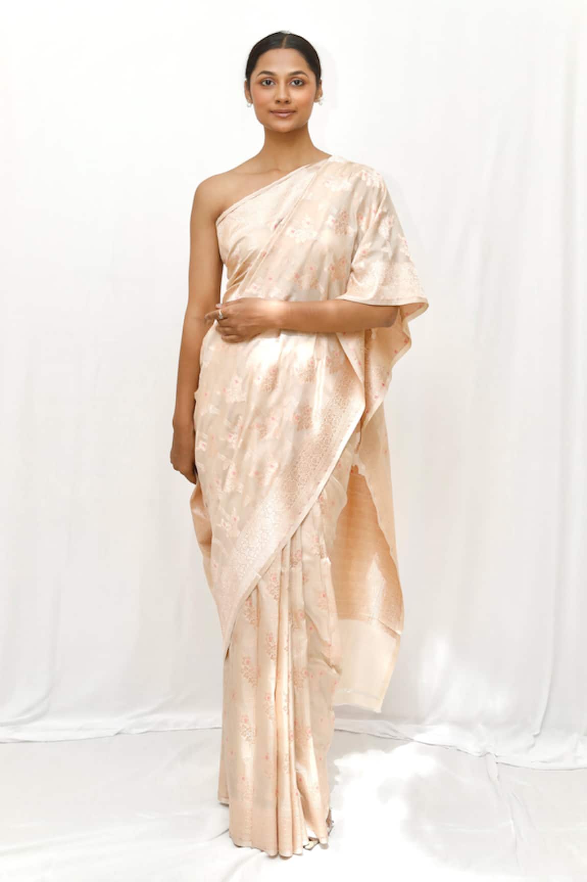 Neha & Tarun Gold Woven Silk Saree 