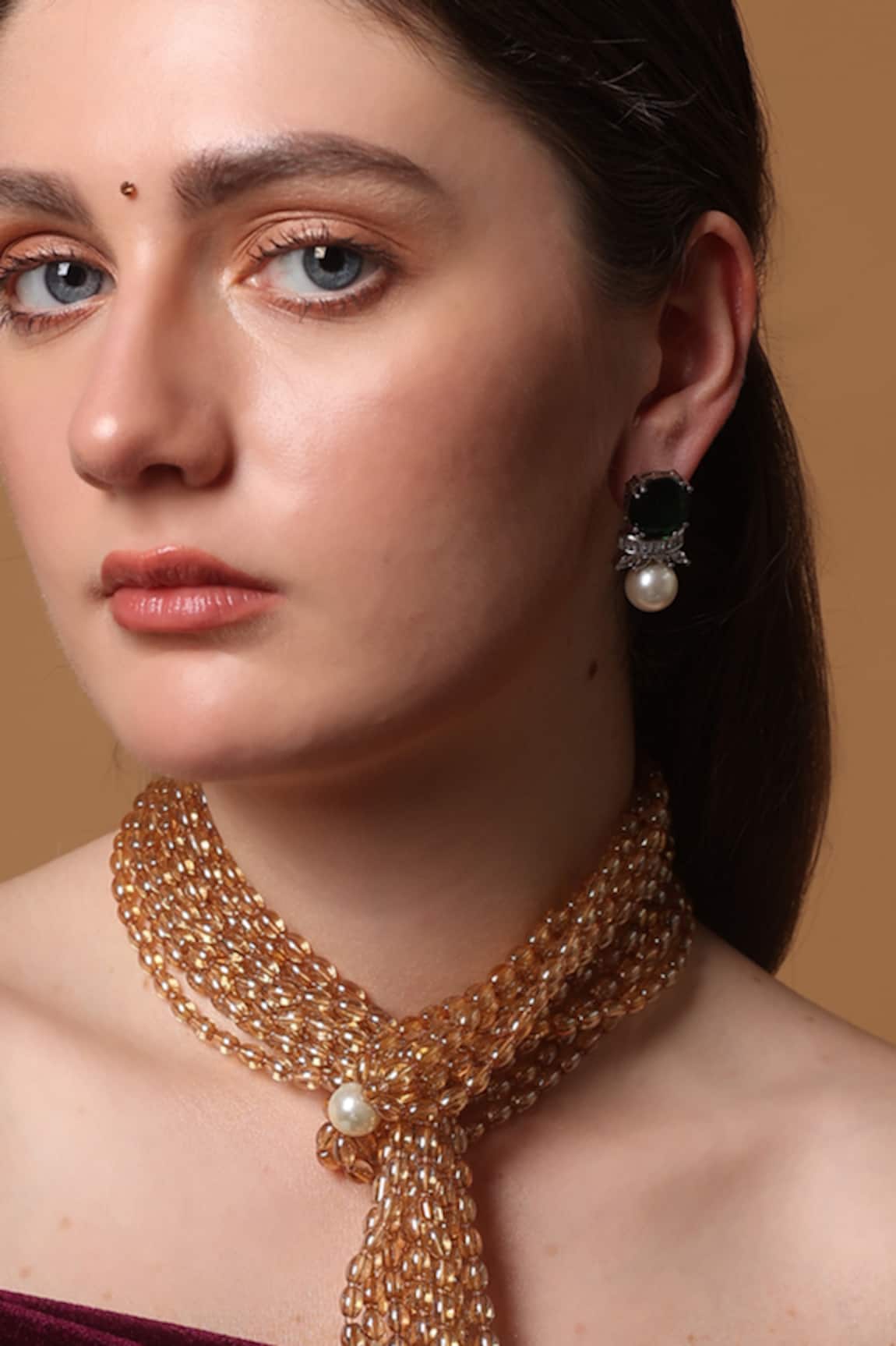 Dugran By Dugristyle Gilded Bloom Drop Earring 