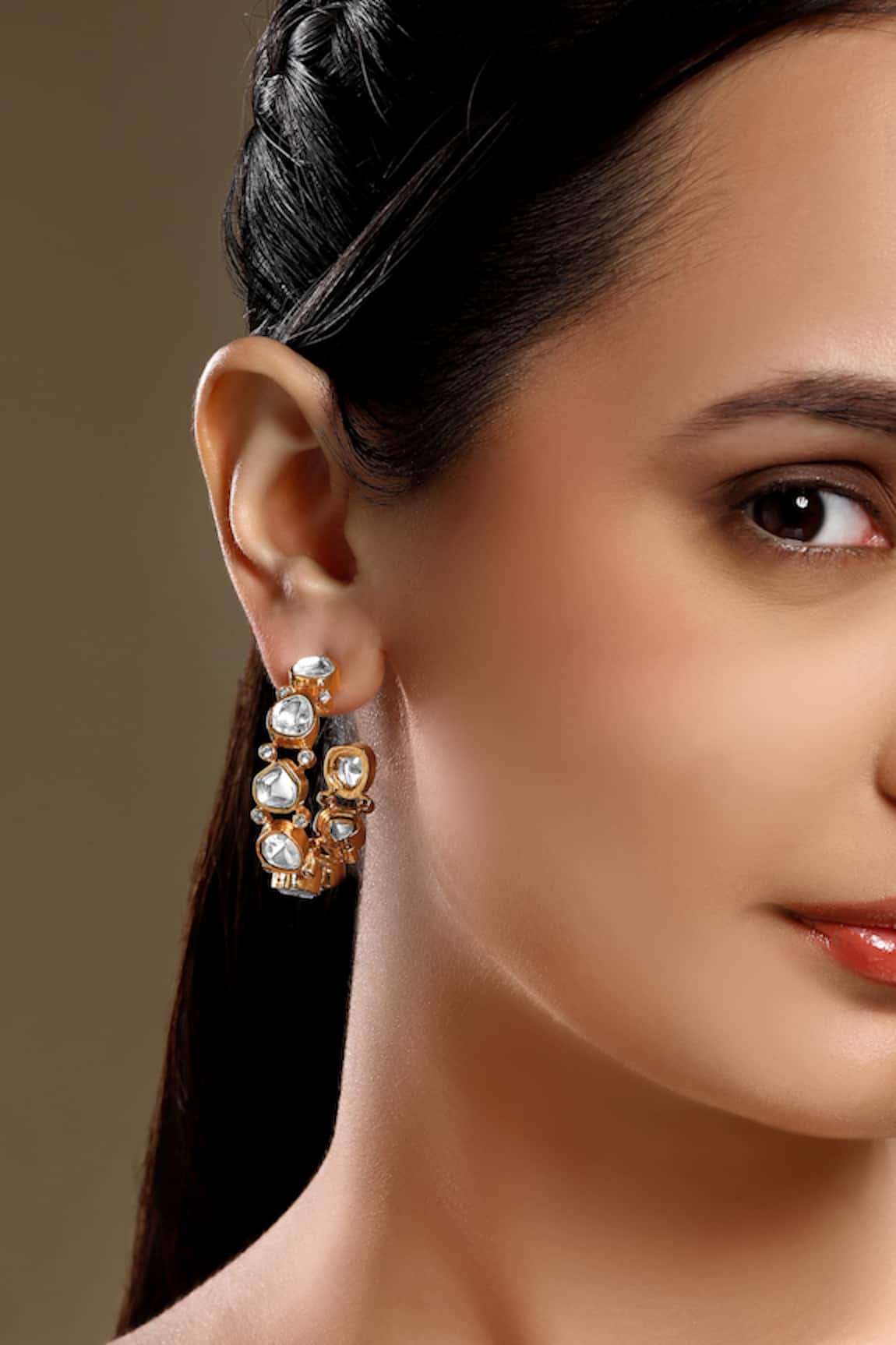HRISHA Designer Gold Plated Earrings 