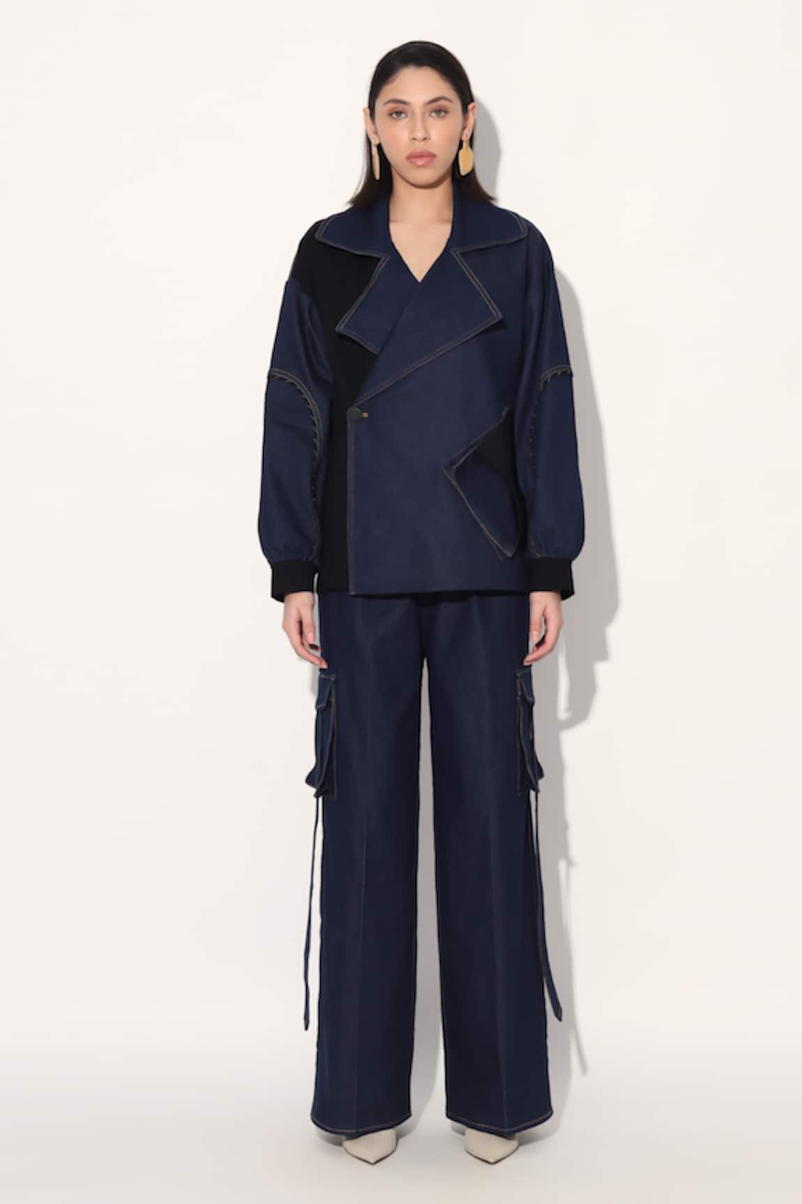 Linetribe_ Blue Designer Denim Jacket 