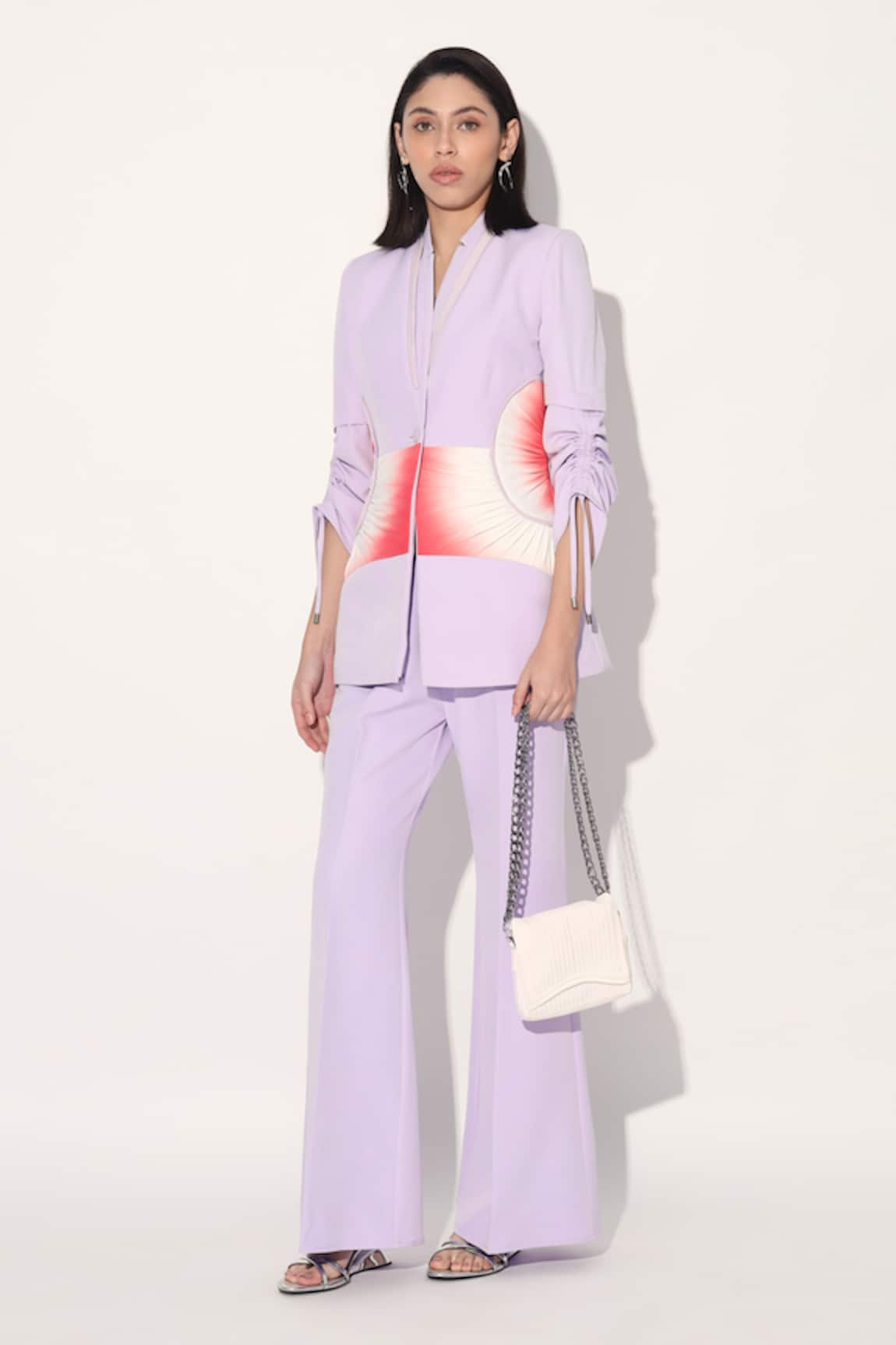 Linetribe_ Lavender Designer Blazer & Pant Set 