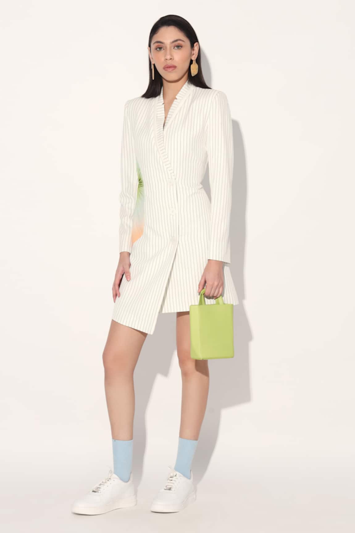Linetribe_ Striped Designer Dress 