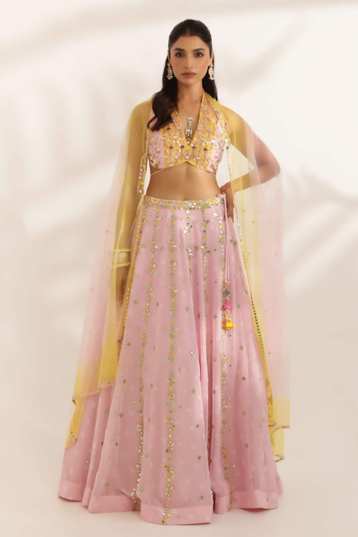 Manisha Soni Couture Designer Bandhani Lehenga Set 