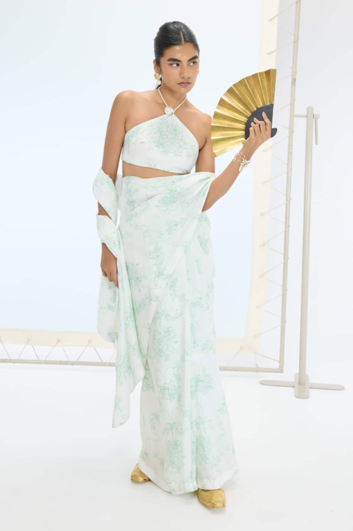 Ekaya Banaras Handwoven Silk Designer Saree Set 
