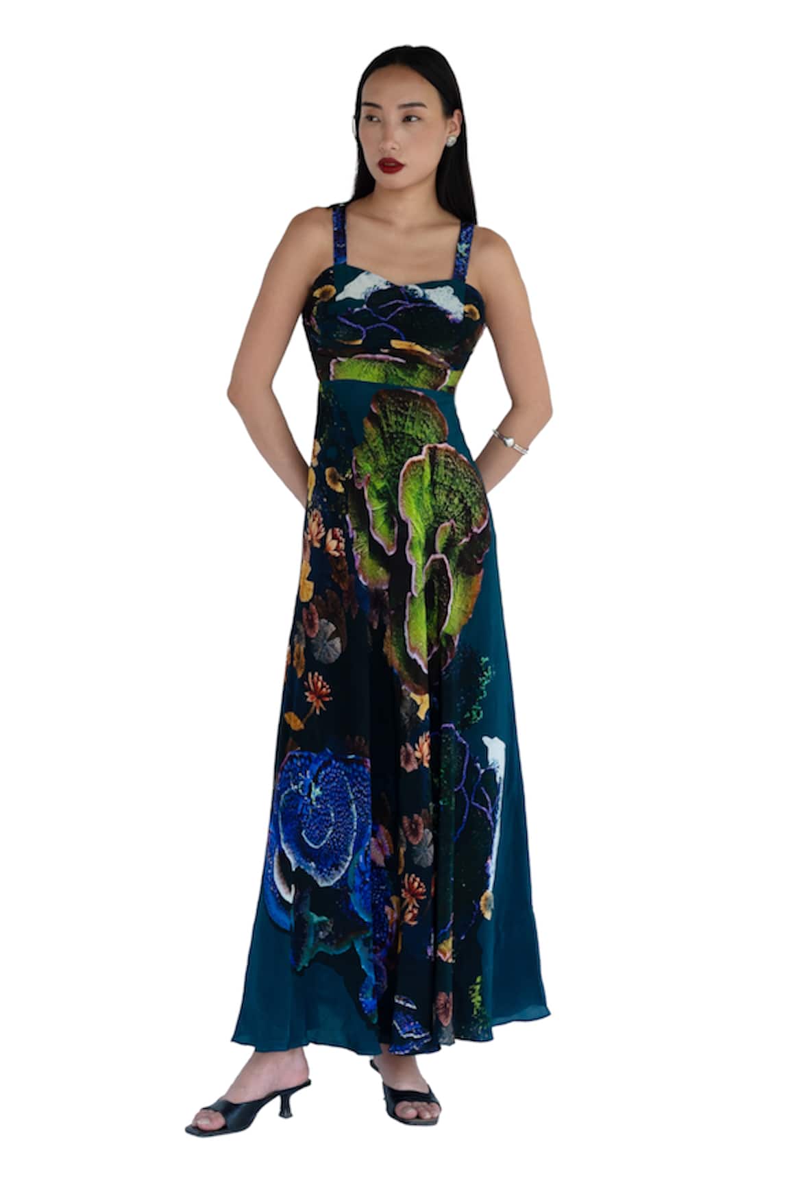 Amka Midnight Blue Designer Dress 
