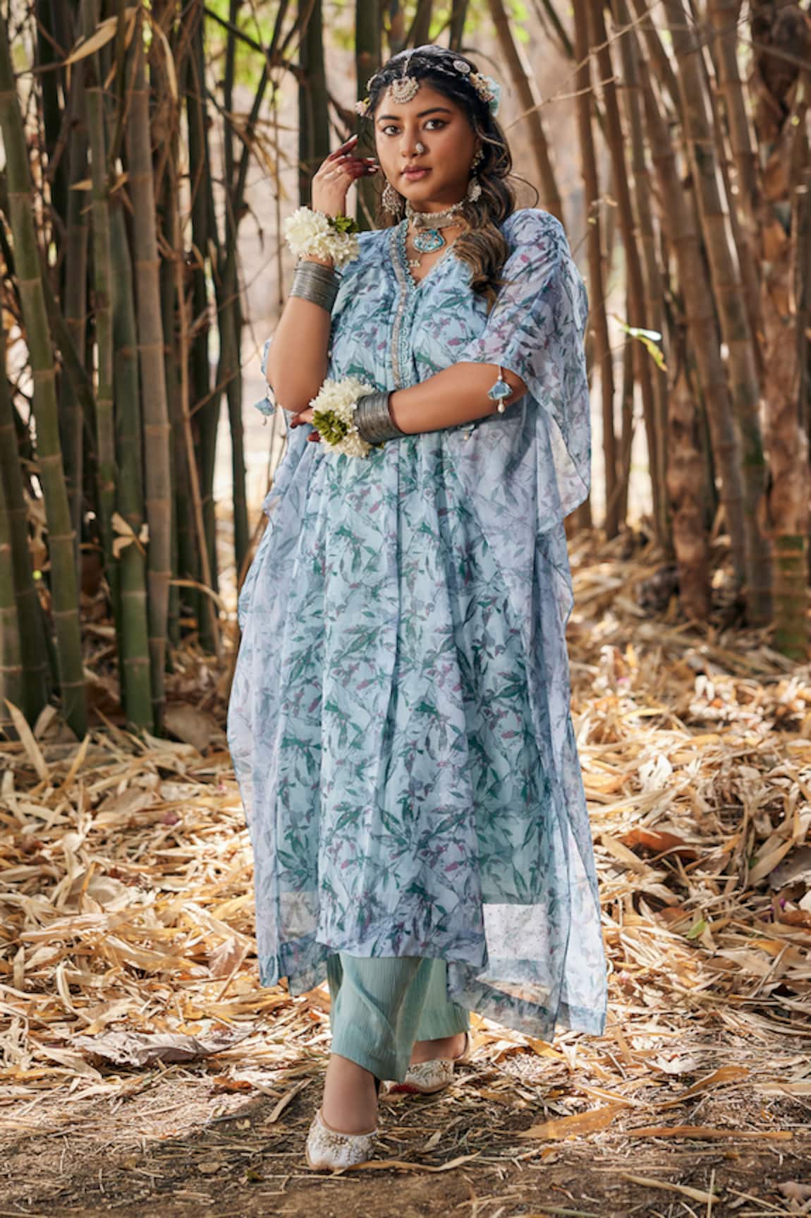 Mamicha Floral Print Kaftan Set 