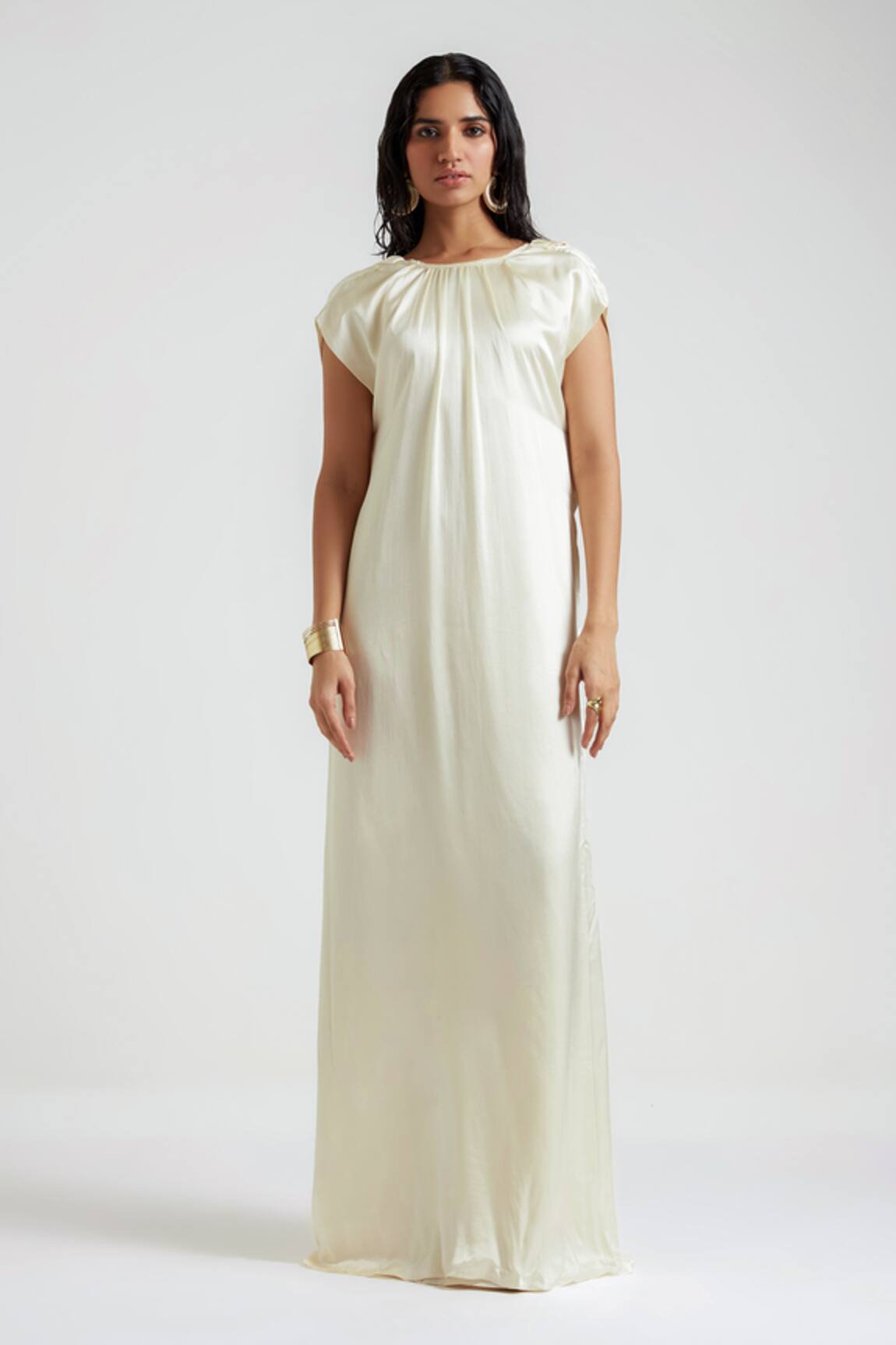 Deme By Gabriella Lea Cowl Back Neck Gown 