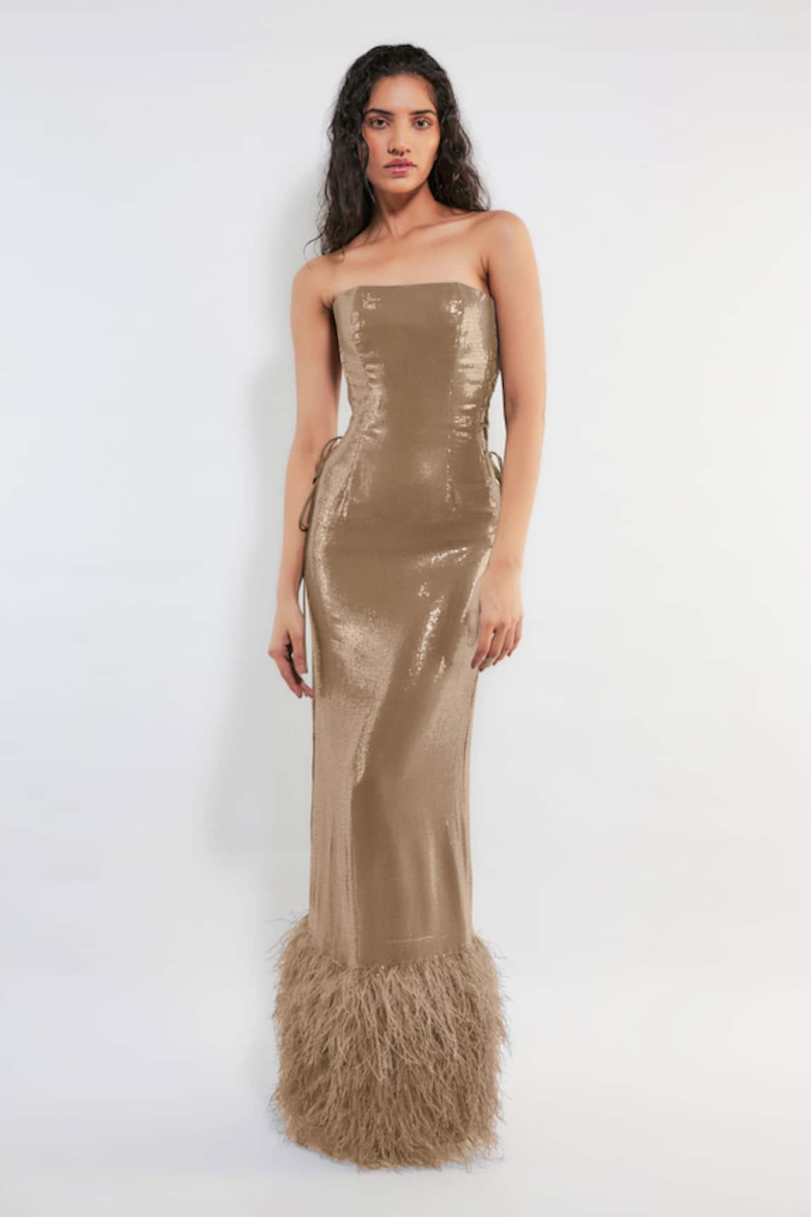 Deme By Gabriella Amiele Sequins Embellished Dress 