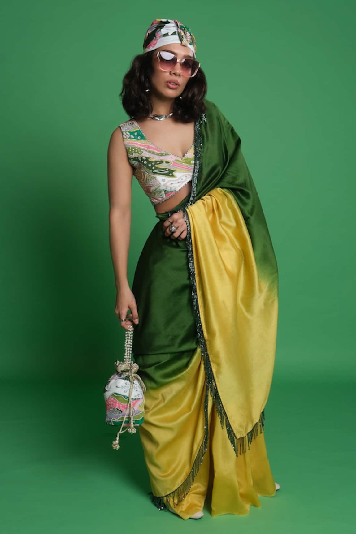 Esha L Amin Ombre Chanderi Saree 
