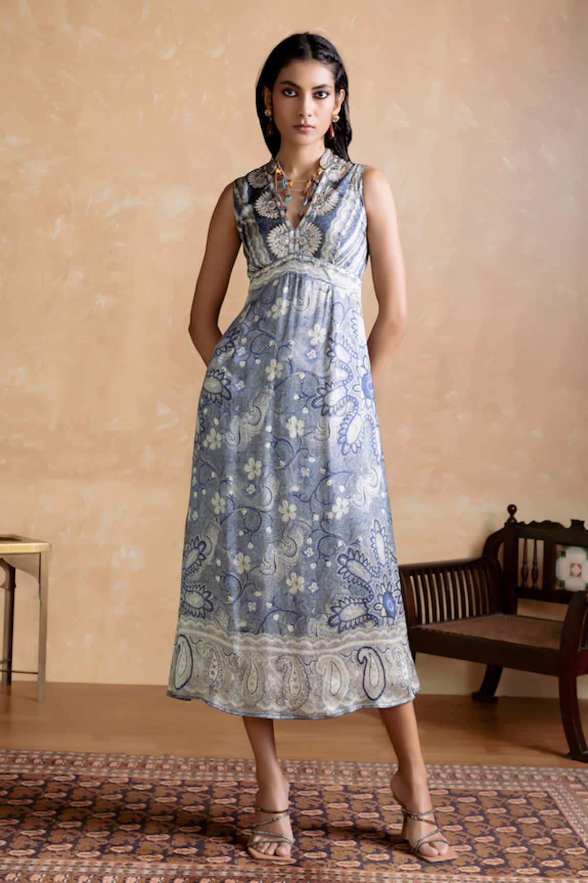 Ritu Kumar Designer Floral Pattern Dress 