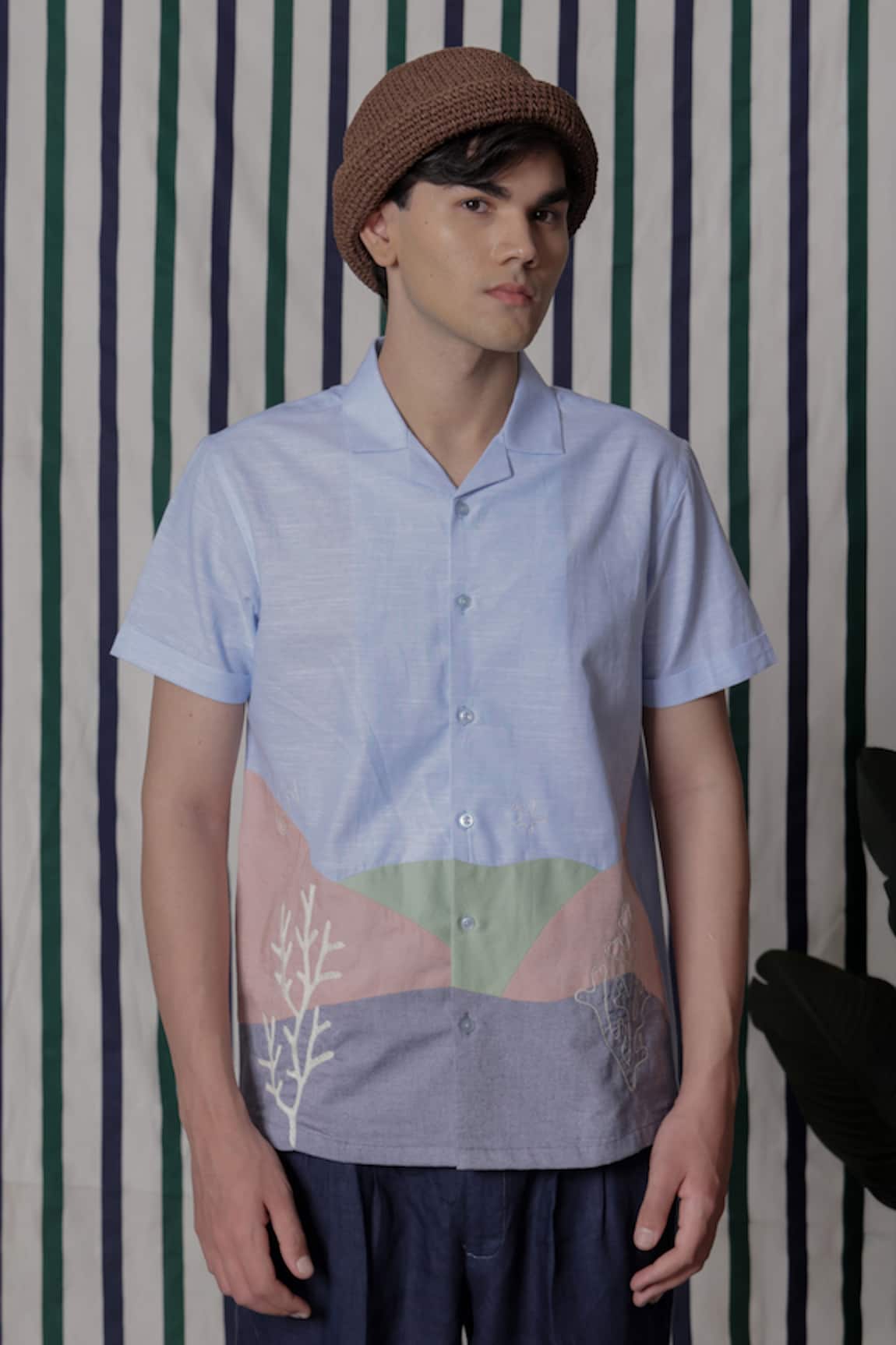 Lacquer Embassy Pastel Color Block Shirt 