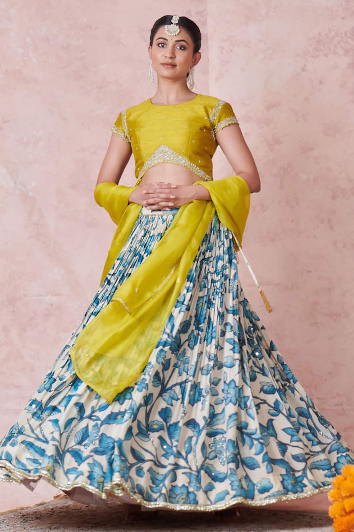 Aamra By Lavanya Hand Embroidered Lehenga Set 