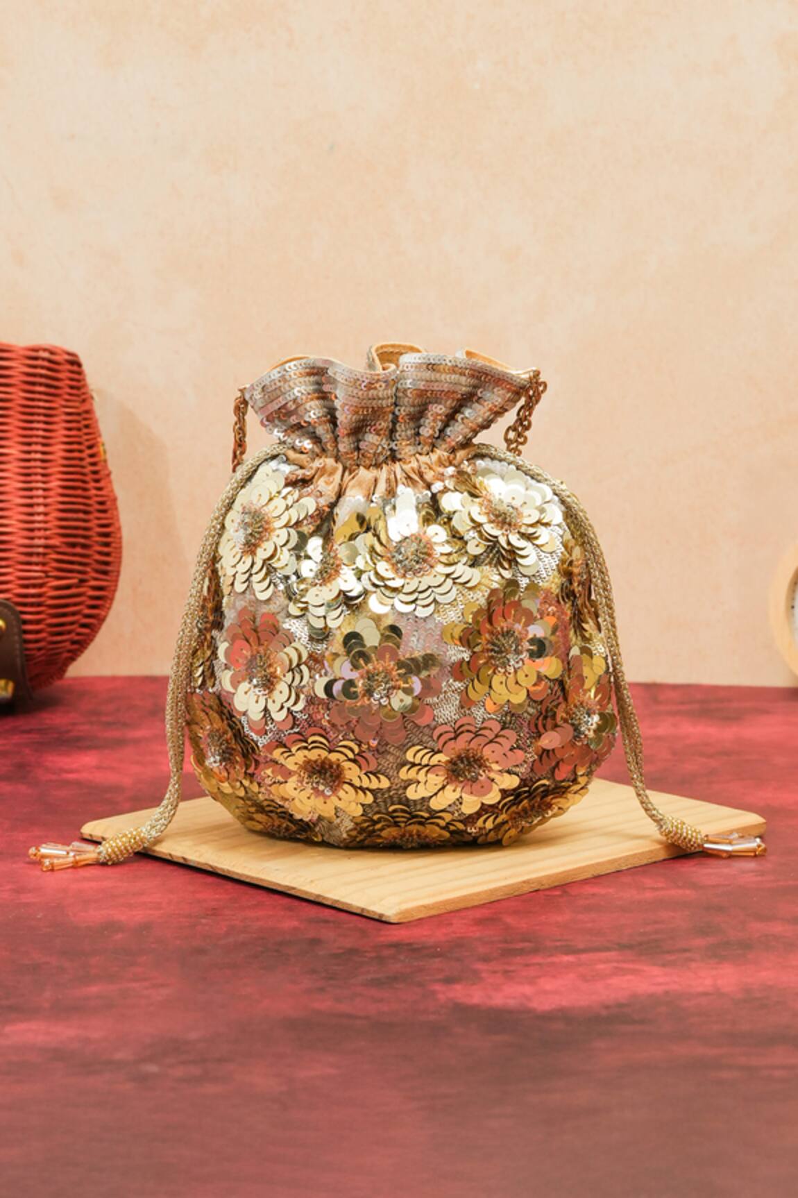 The Purple Sack Polma Flower Potli 