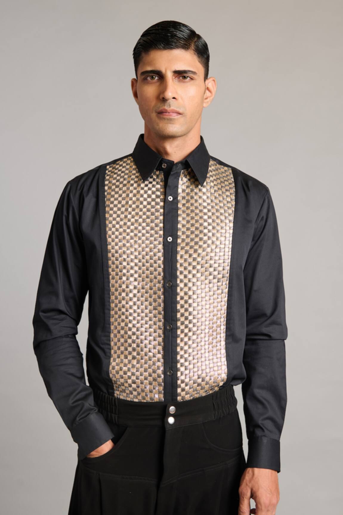 Siddartha Tytler Intrecciato Tuxedo Shirt 