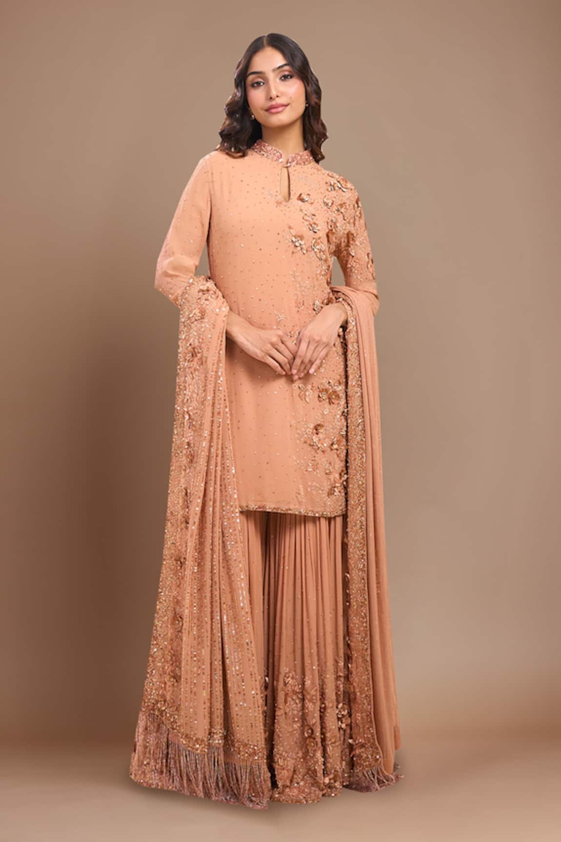 Nakul Sen Kadambari Embroidered Gharara Set 