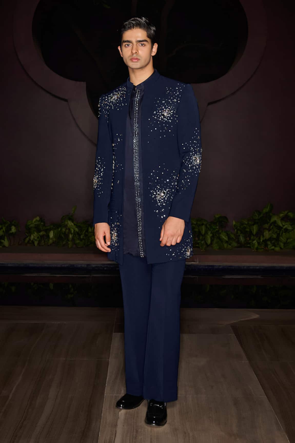 Contrast By Parth Celestial Open Sherwani Set 