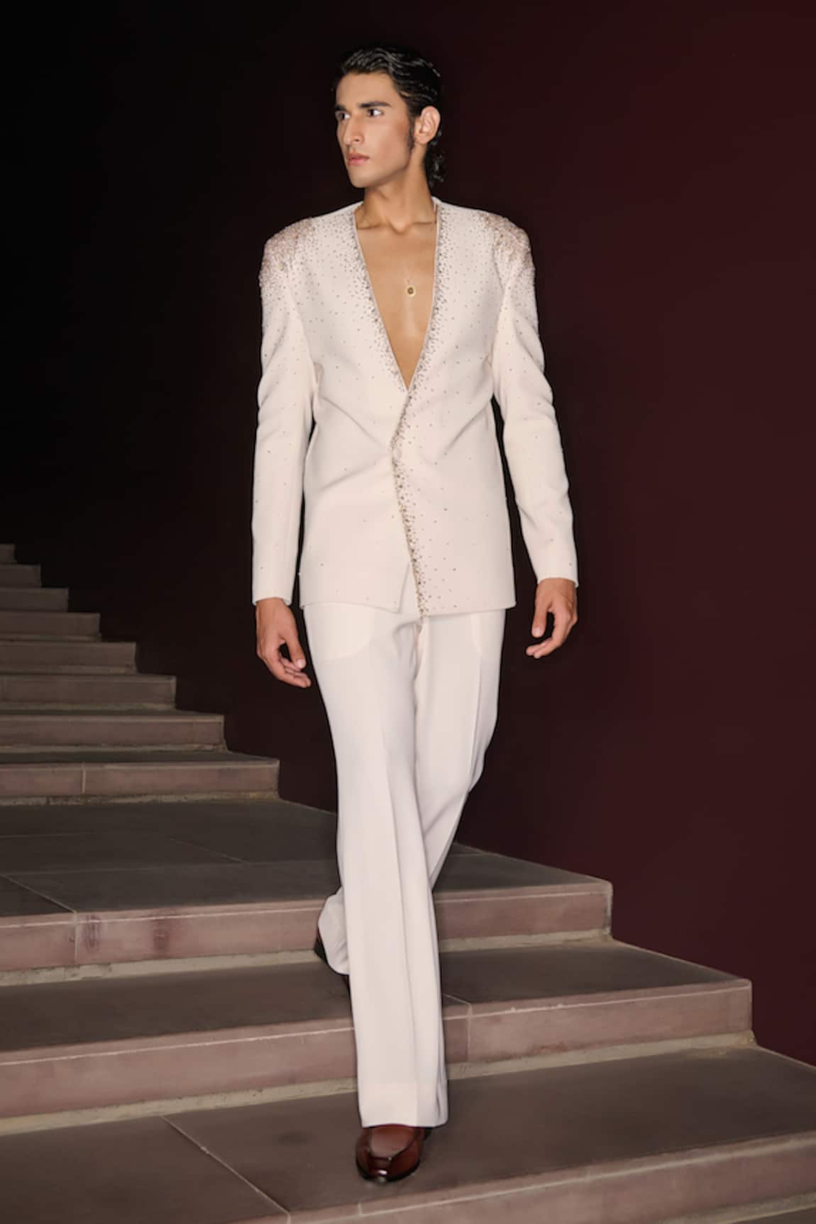 Contrast By Parth Monarch Tuxedo Set 