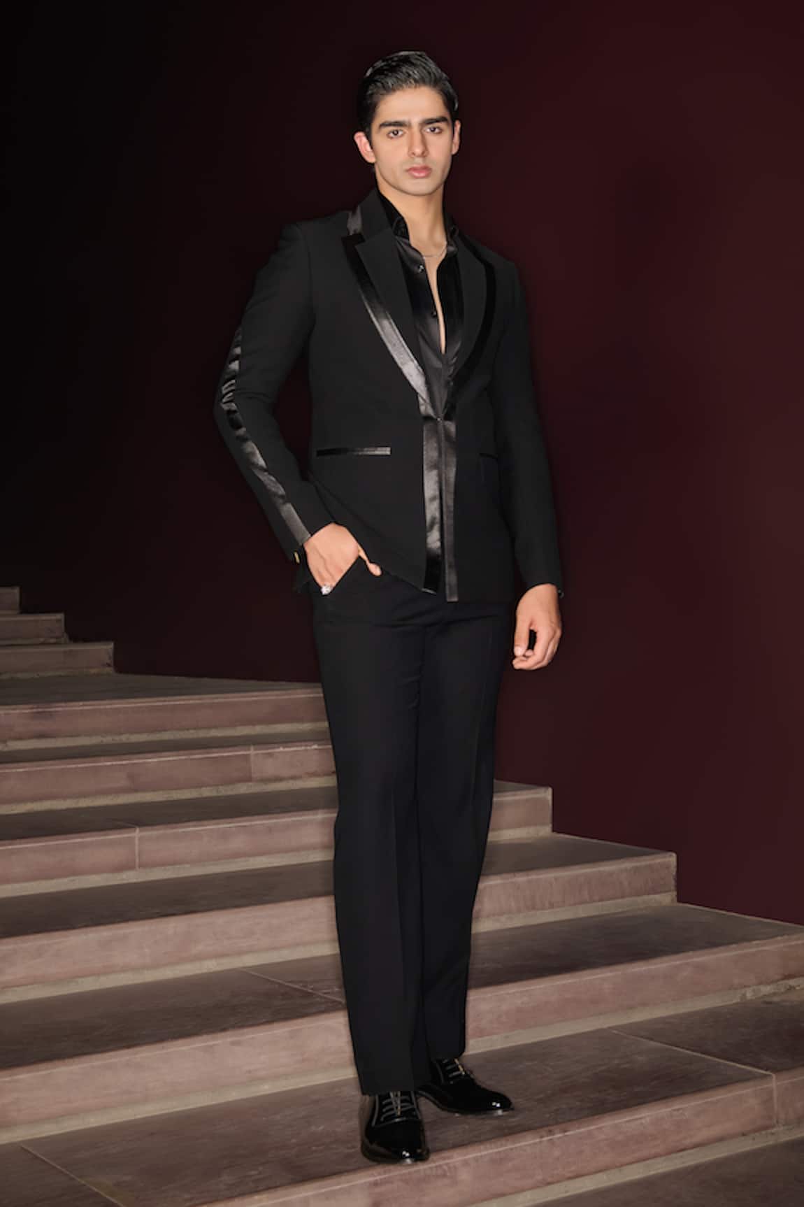 Contrast By Parth Blaire Tuxedo Set 