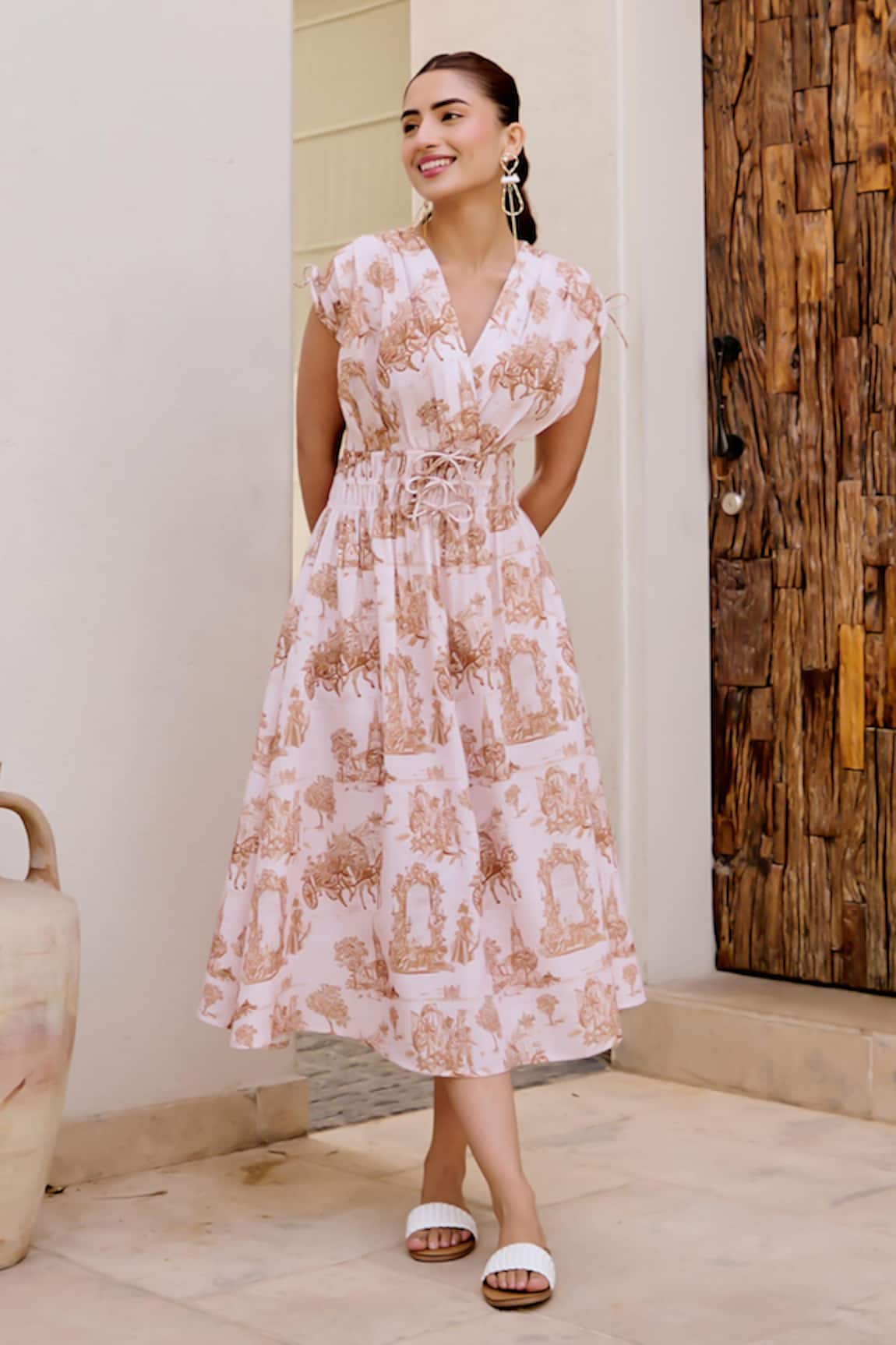House Of Fett Lavenham Printed Dress 