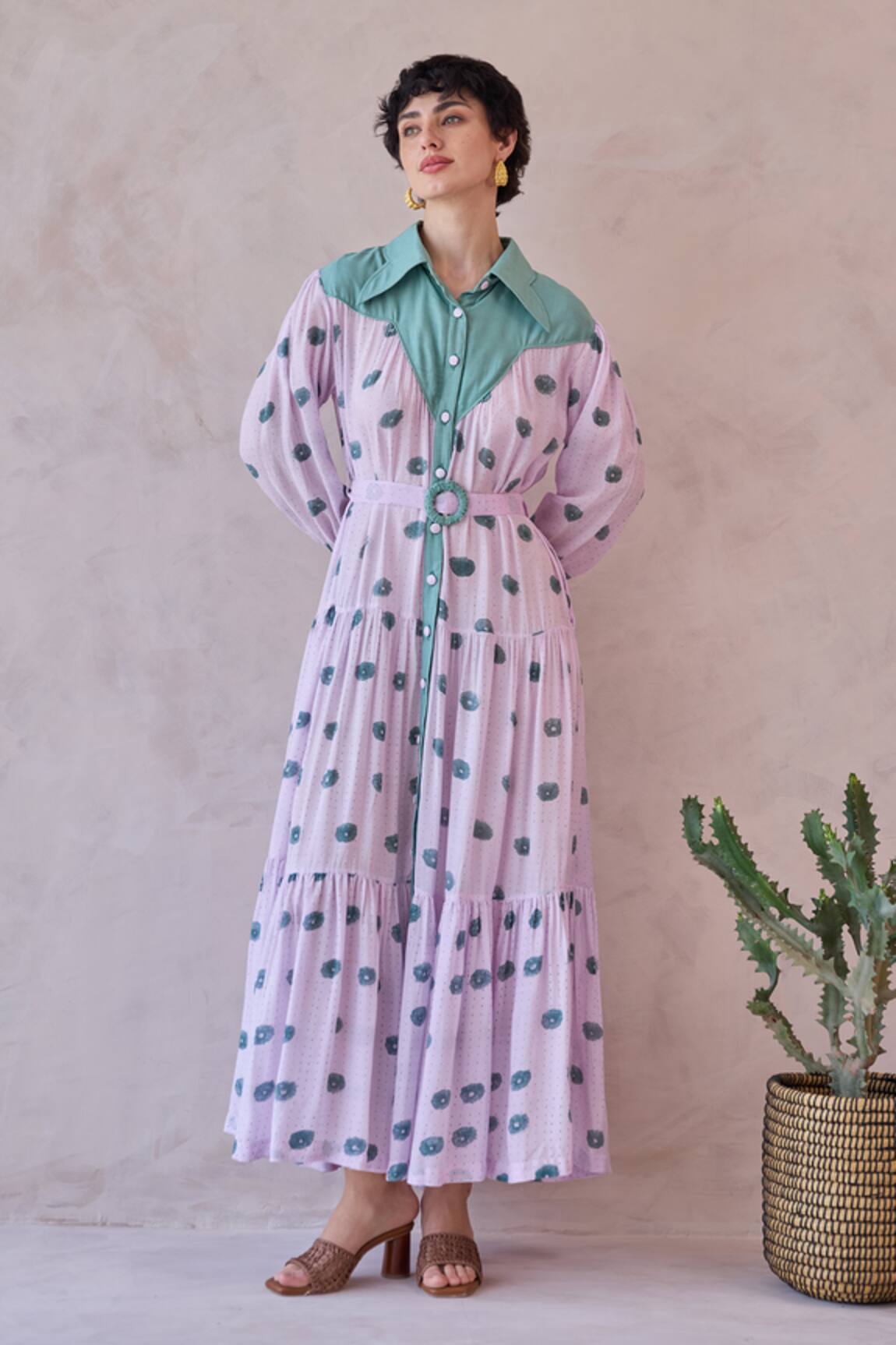 Taro Lilac Dot Meadow Dress 