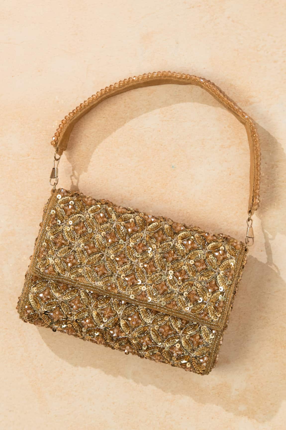 The Purple Sack Midas Touch Handcrafted Clutch 