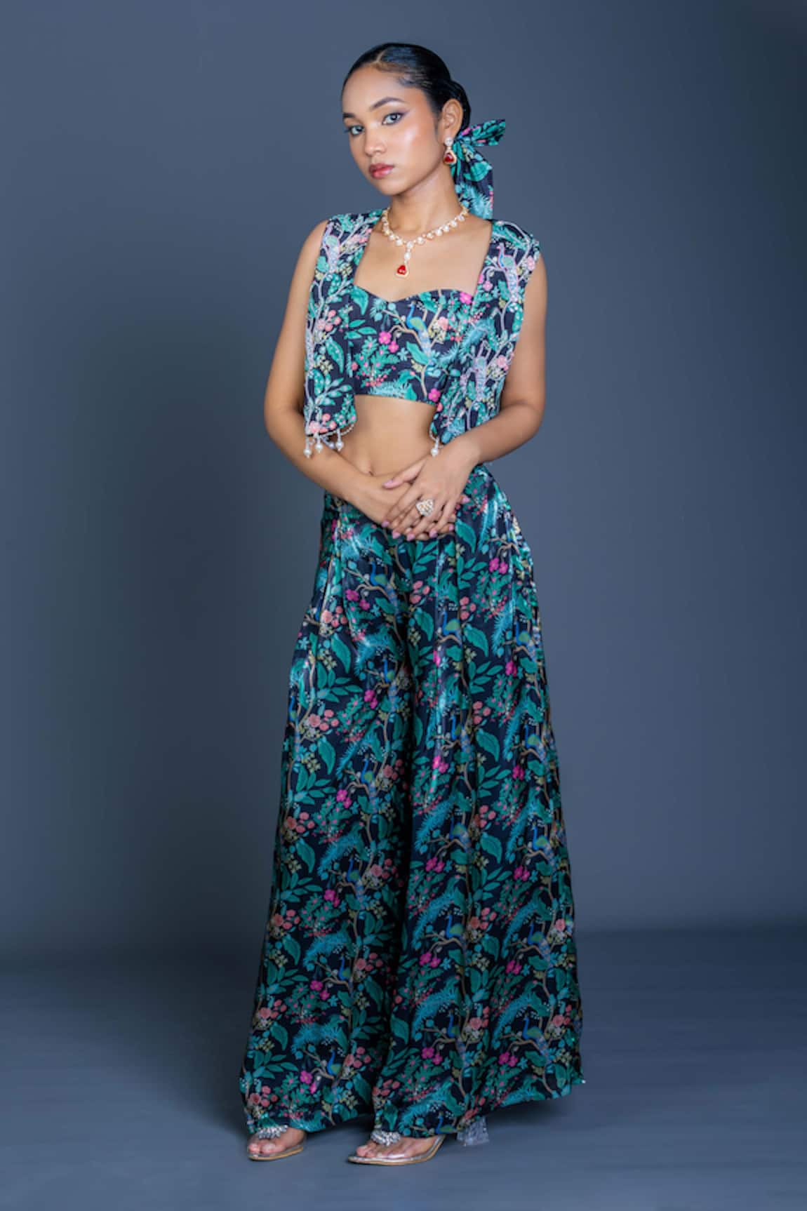 Damoiselle Midnight Grove Three-Piece Coord Set 