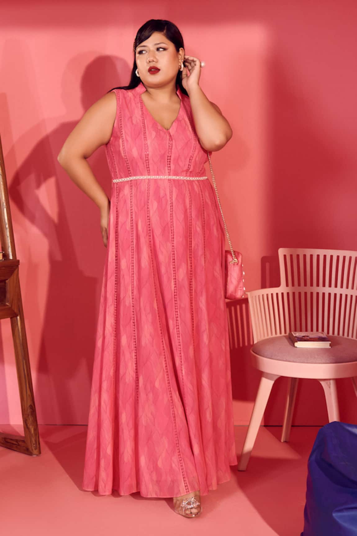 Mamicha Cobweb Pink Dress  