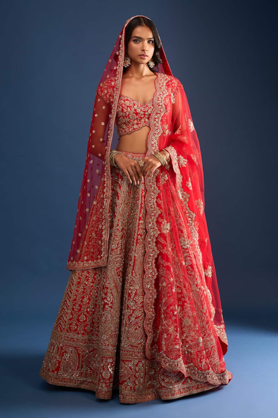 Kalighata Mushafir Bridal Lehenga Set 