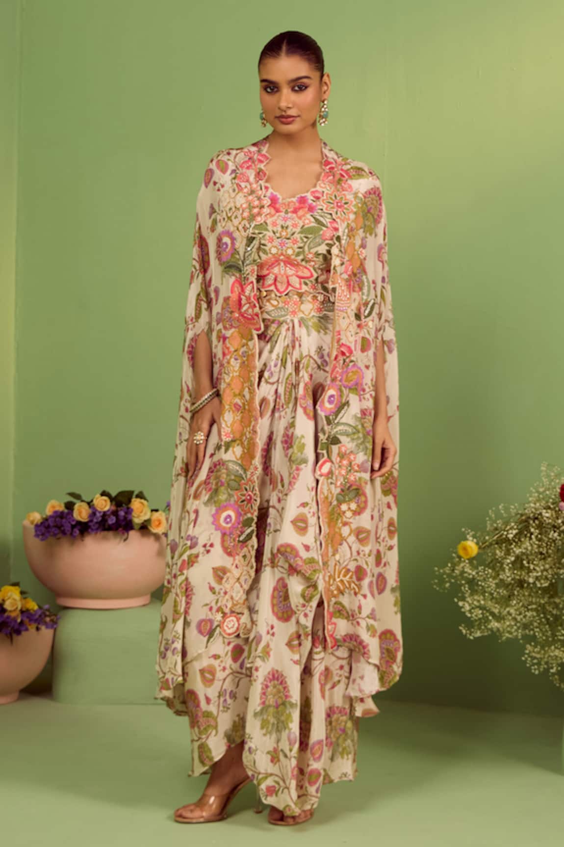 House Of Armuse Adhya Printed Kaftan Set