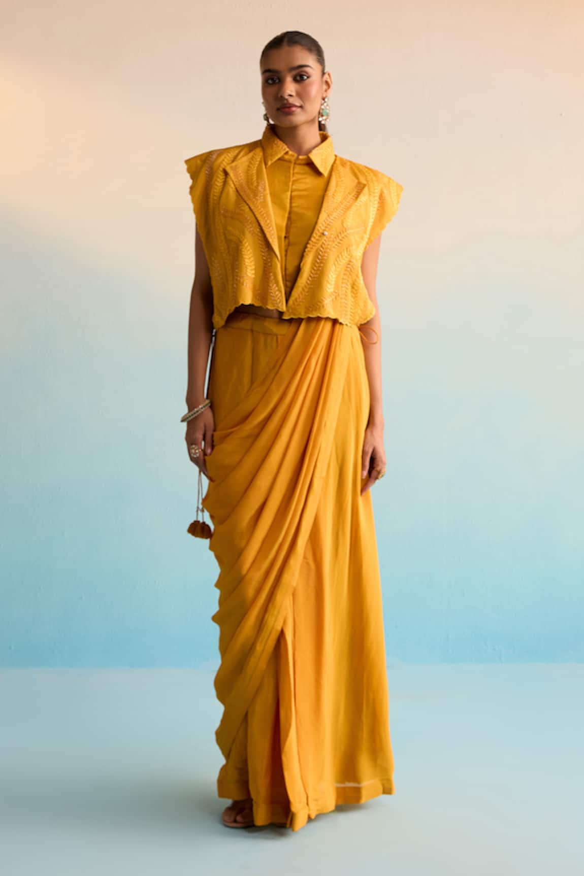 House Of Armuse Amruta Elegant Drape Saree Set 