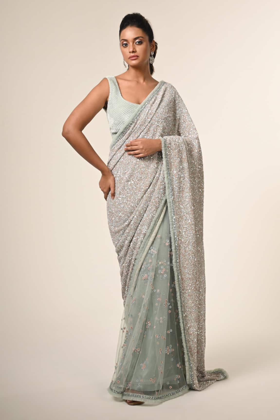 Couture By Niharika Designer Saree With Blouse 