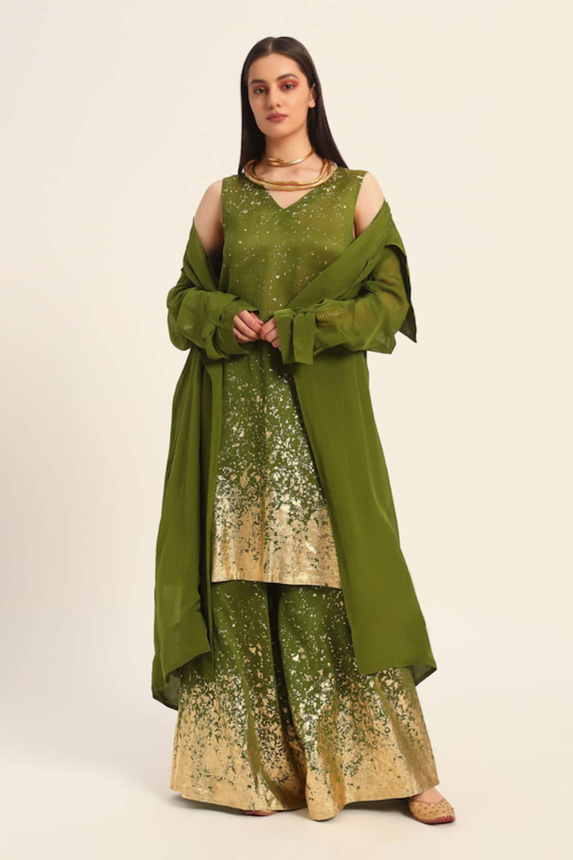 Ruhr India Alaya Embroidered Organza Jacket 