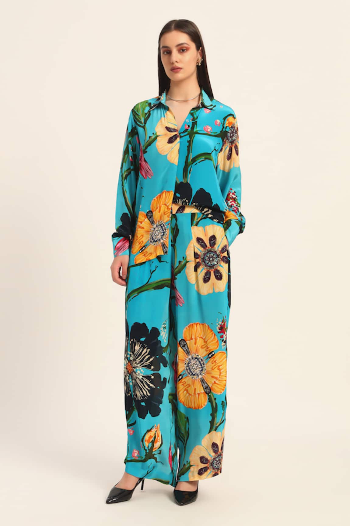 Ruhr India Floral Print Yoko Coord Set 