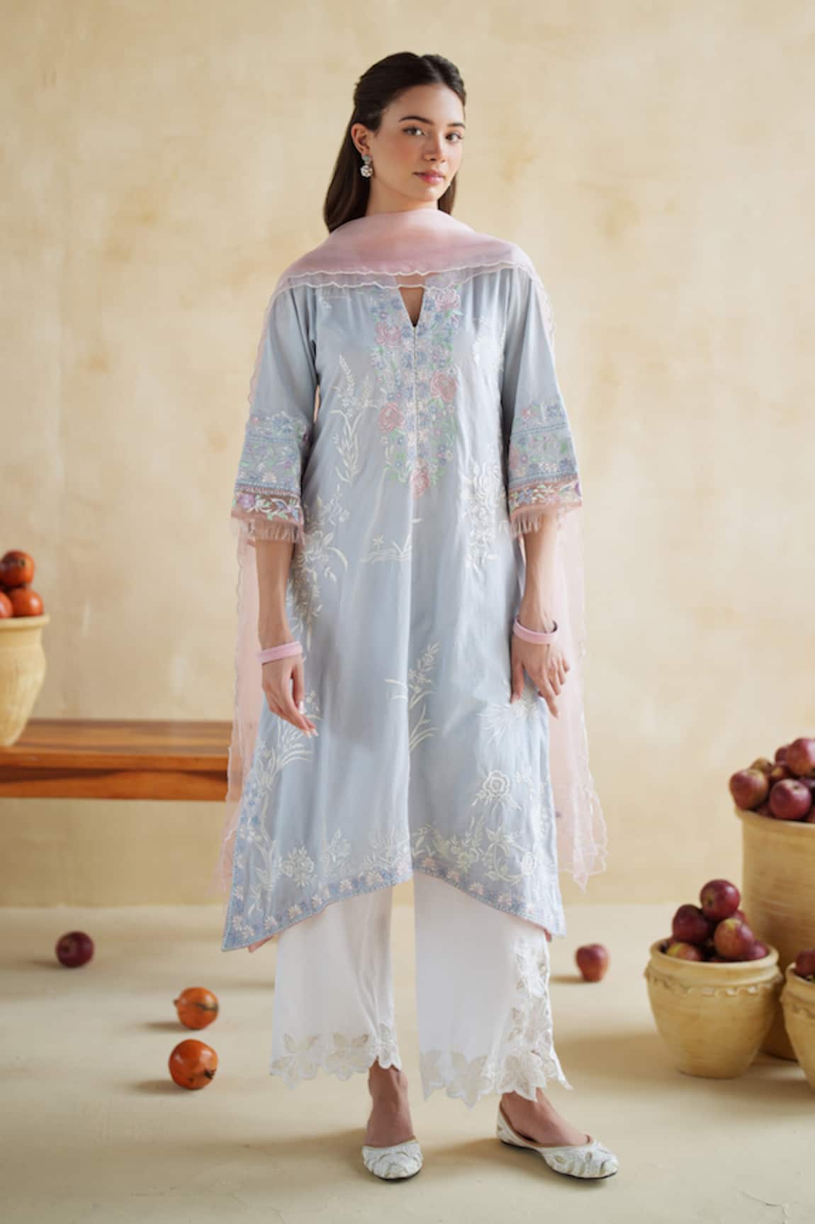 172 Threads Twilight Embroidered Kurta Set 
