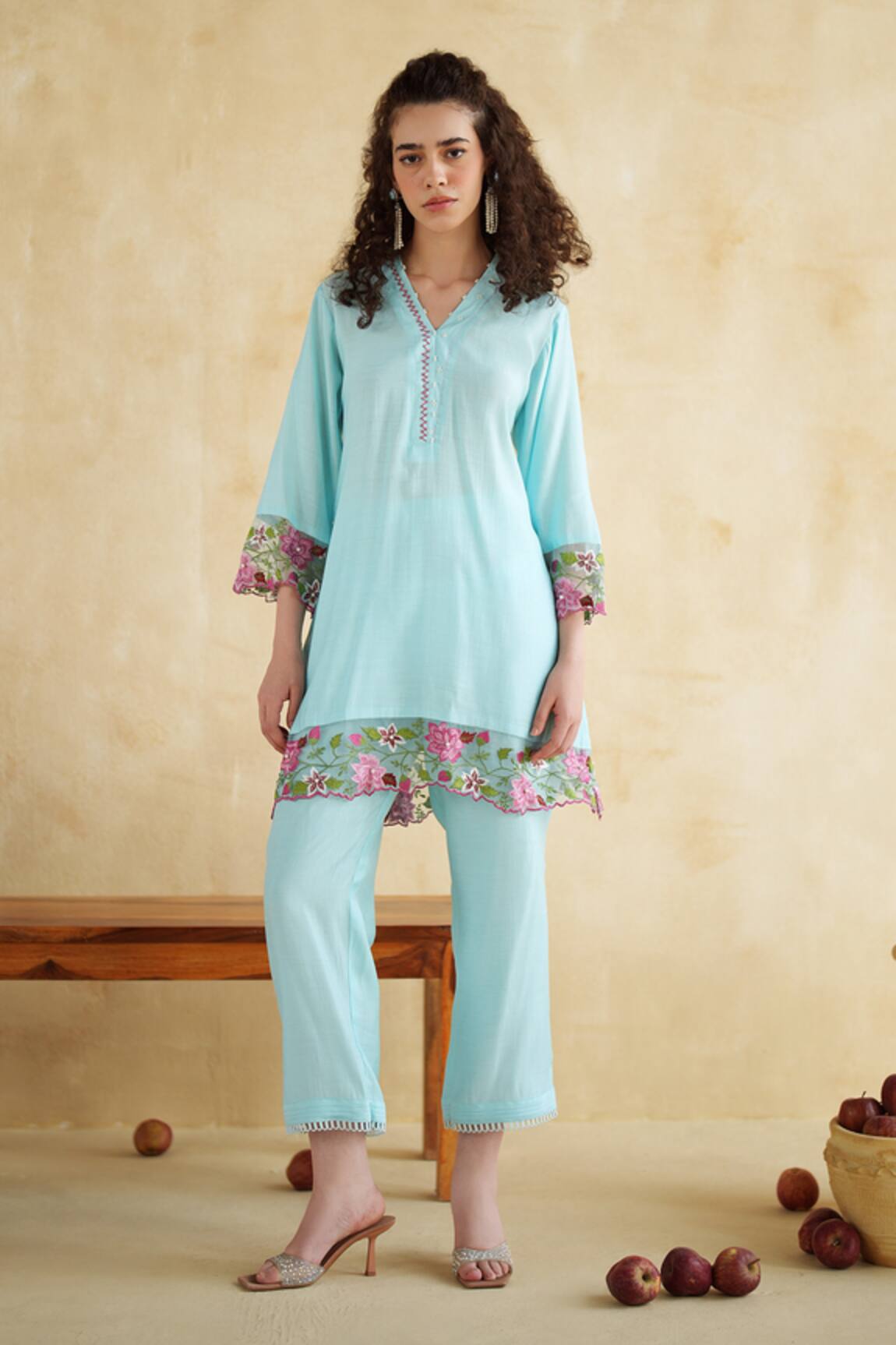 172 Threads Breeze Blue Co-Ord Set 