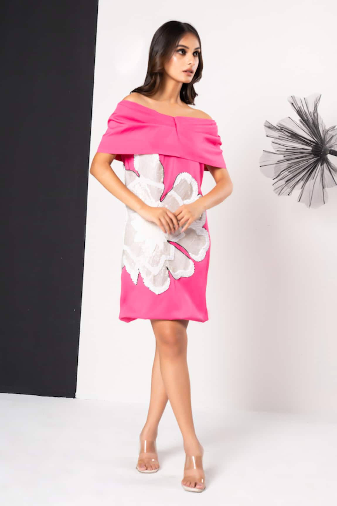 That Thing You Love Off Shoulder Cutdana Dress 