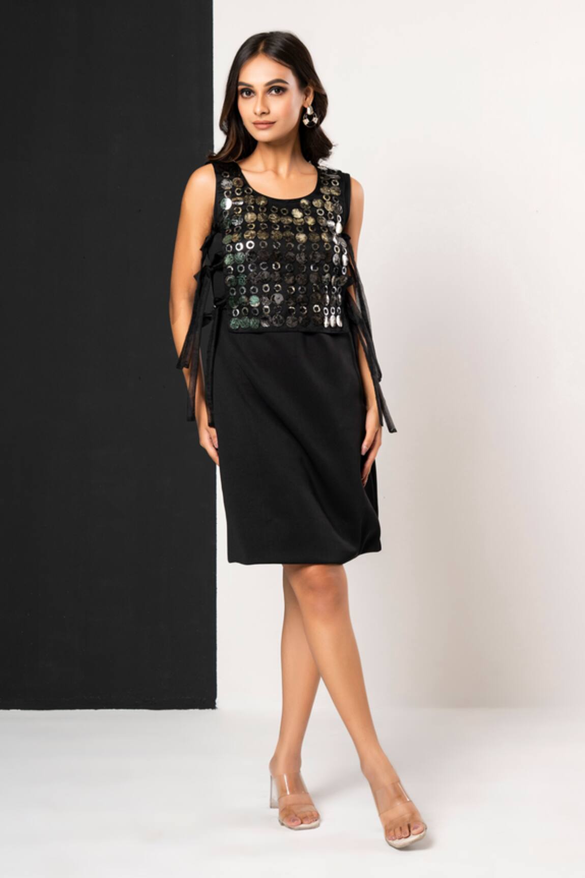 That Thing You Love Black Designer Vest Dress 