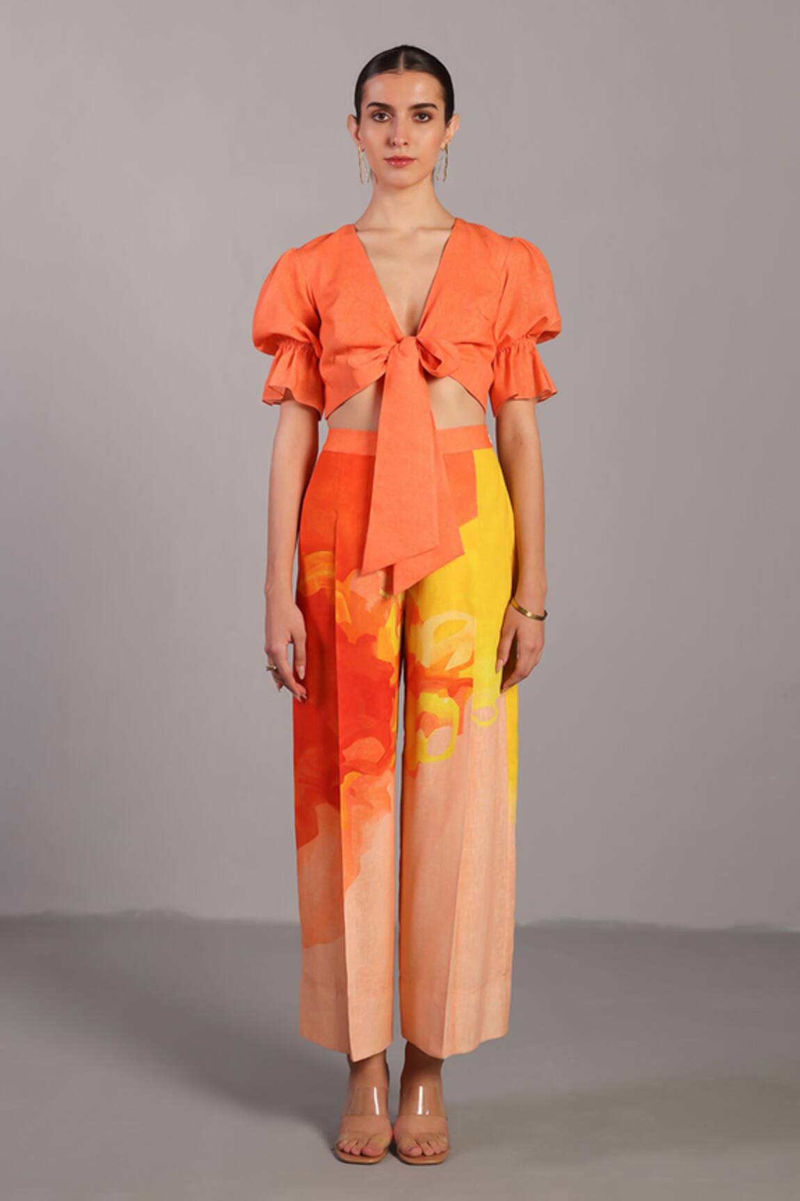Clos Bright Orange & Yellow Designer Set 