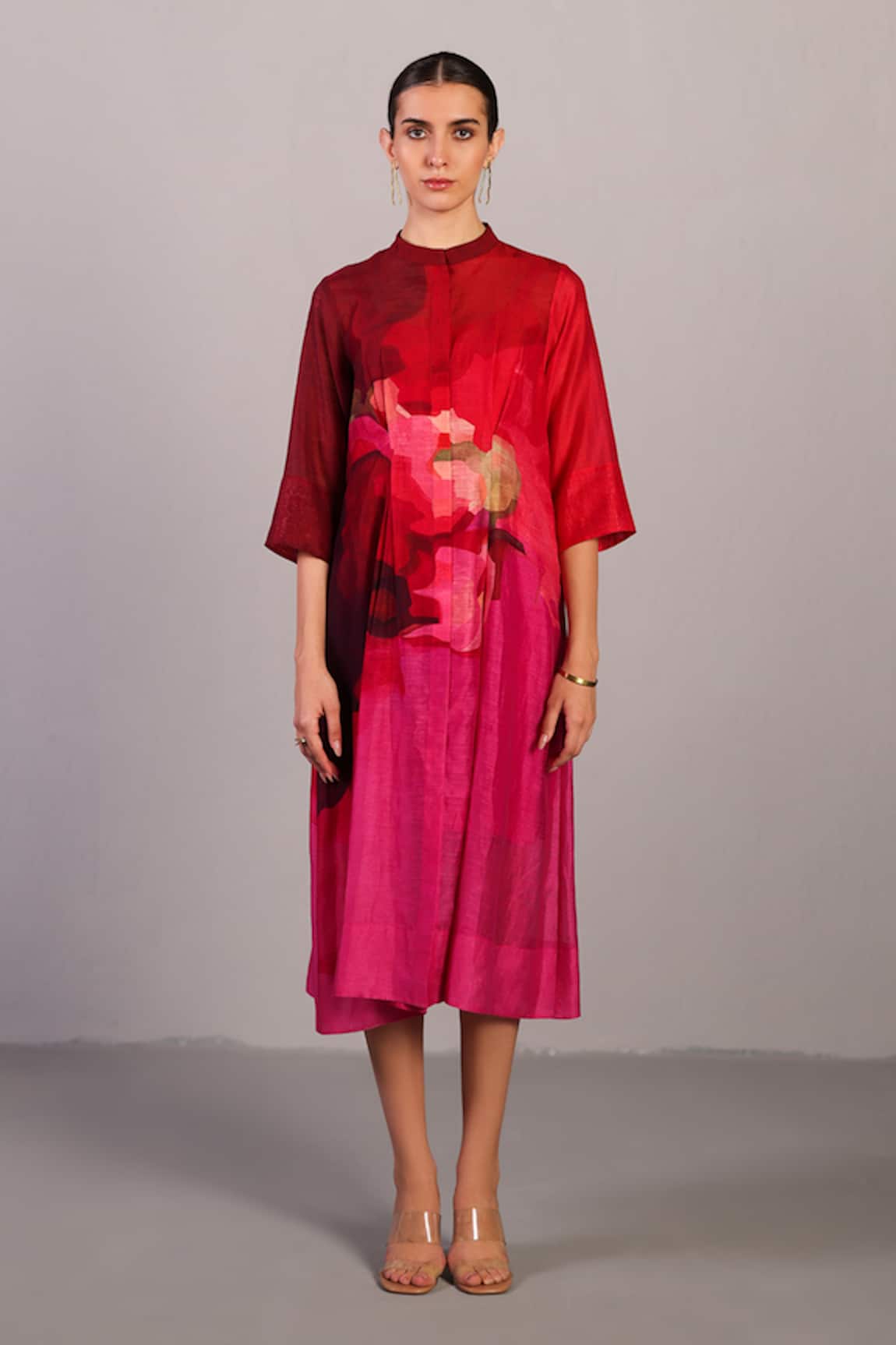 Clos Fuchsia Pink Designer Dress 