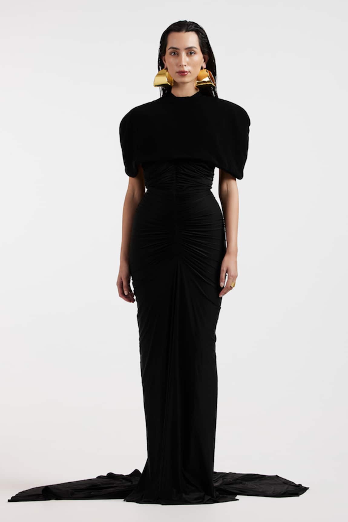 Deme By Gabriella Black Designer Isadora Gown & Cape Set 