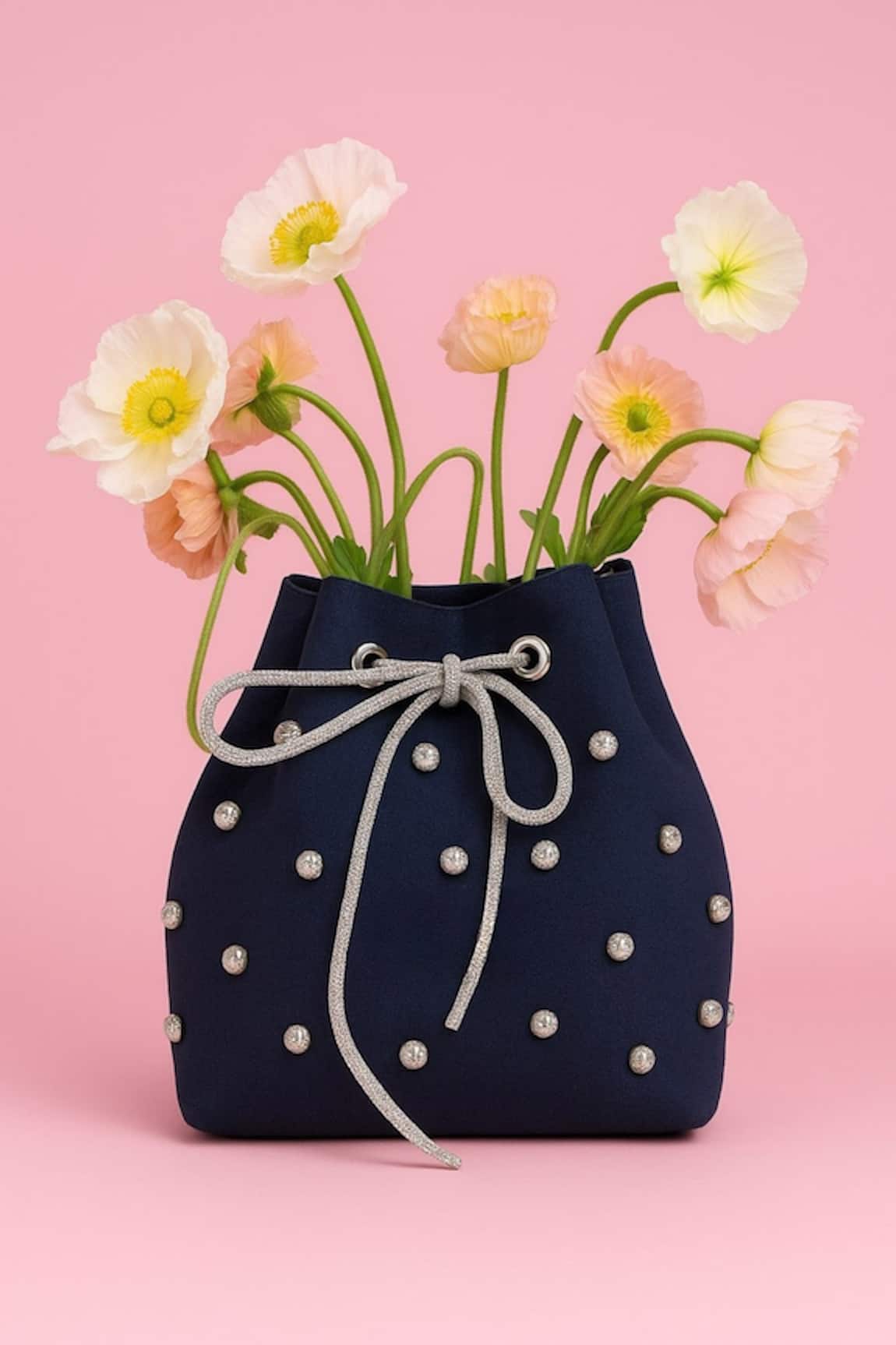 Modarta Denim Blue Bucket Bag 