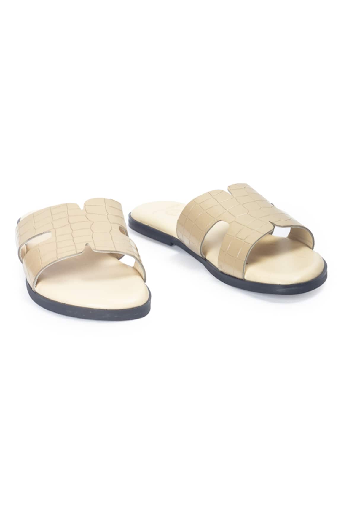 Domani Hades Designer Leather Slippers 