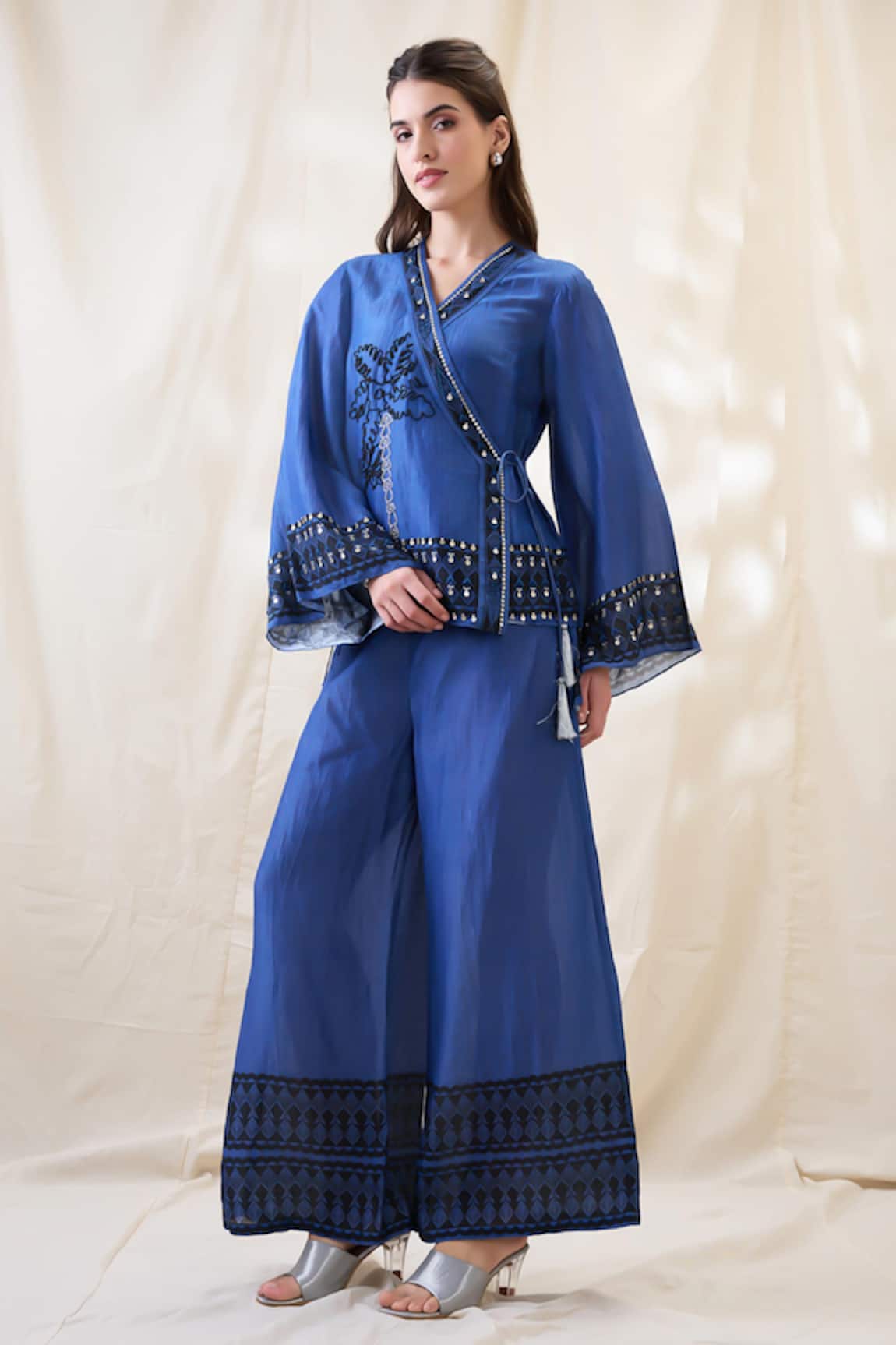 Soup By Sougat Paul Noorani Embellished Angrakha Set 