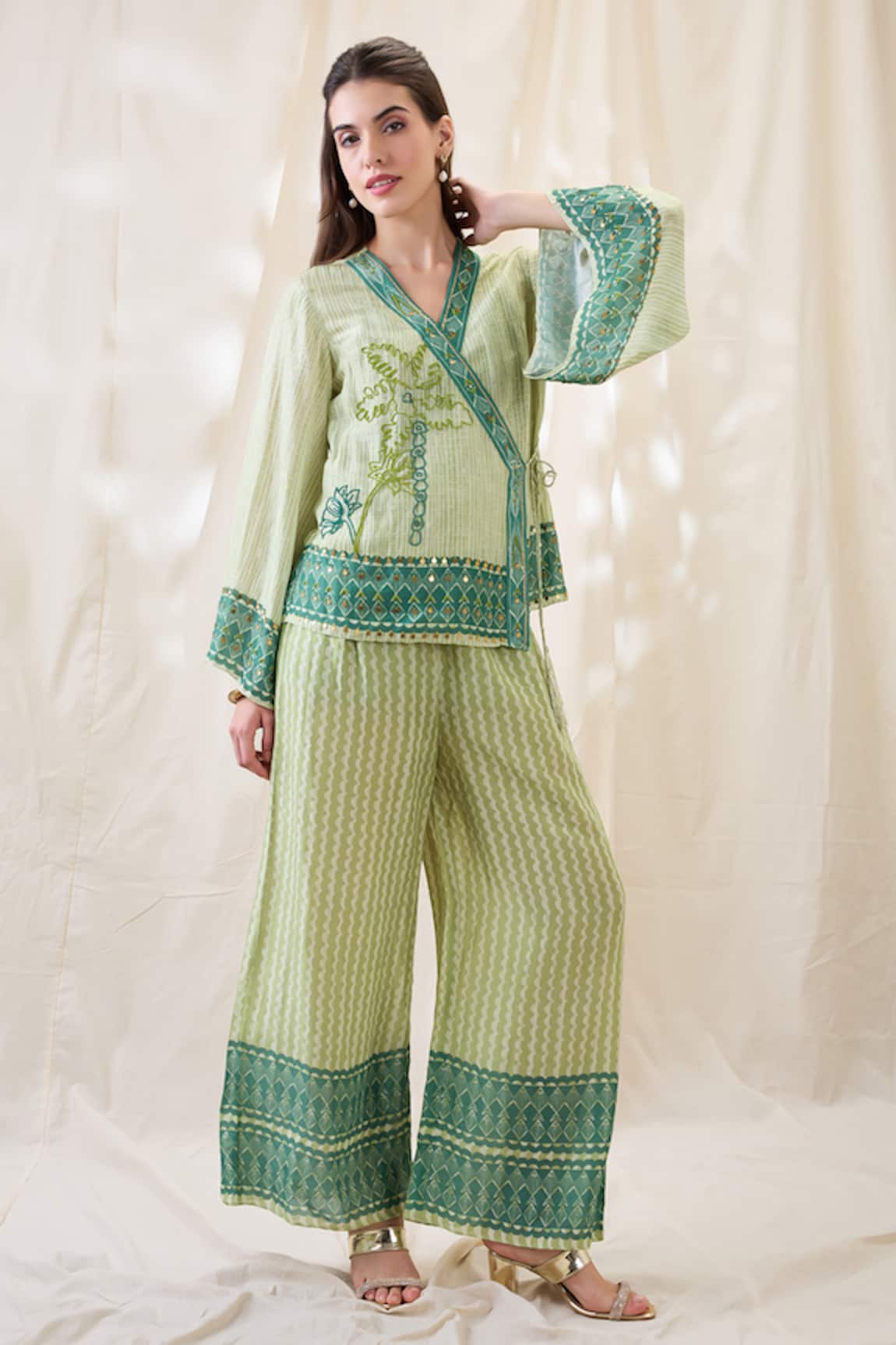 Soup By Sougat Paul Noorani Embellished Angrakha Set 